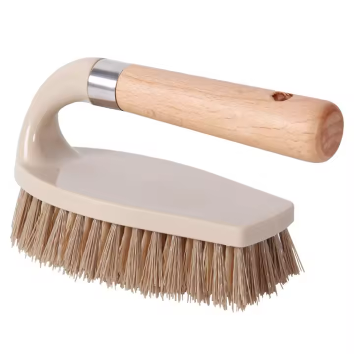 Herramientas de limpieza, cepillo Natural para zapatos, cepillo de limpieza con mango de madera multifunción, cepillo de lavabo portátil ecológico para cocina - 1