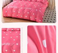 Cubierta de Edredón Floral Engrosada Tamaño Completo Queen Doble Individual con Borlas Rosa Flores Tapado para Cama Doble Sin Funda de Almohada y Sábana - details 11