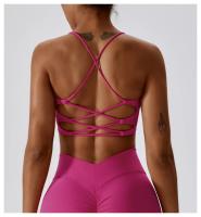 Sujetador Deportivo Sexy para Mujeres Top de Gimnasio Entrenamiento Correr Cruz Yoga Sujetador de Yoga Stretch Ropa Interior Fitness para Mujeres Material de Nylon Temporada Primavera/Verano - details 19