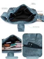 Bolsa de motocicleta de mezclilla azul resistente al desgaste impermeable con diseño de borla y cuerda - details 35