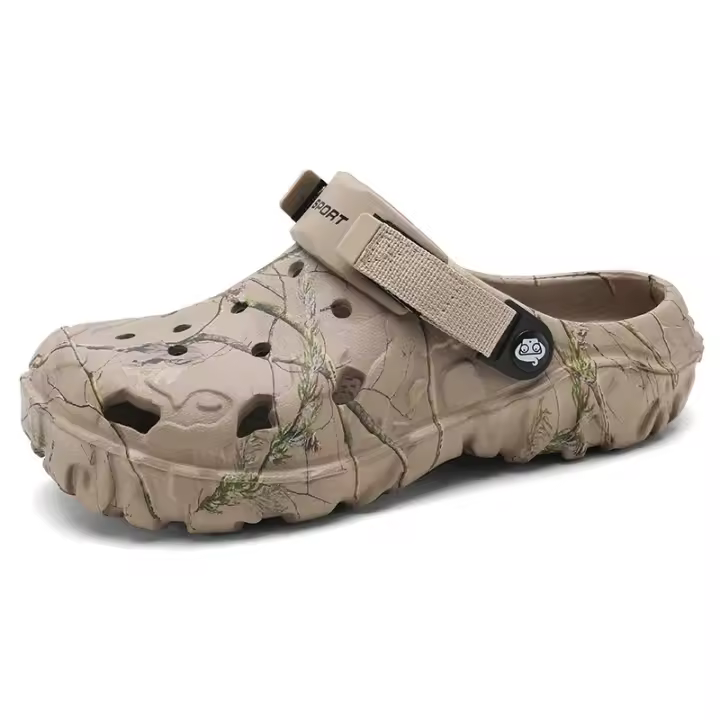 Sandalias de Plataforma para Hombres Verano 2024 Zapatillas de Jardín Planas - 1
