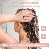 Champú cepillo de Masaje del cuero, gel de silicona para lavar el cabello y masaje de cabeza - details 2
