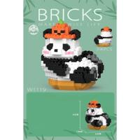 Figuras de bloques de construcción de la serie Panda para niños y niñas, Micro modelo, ladrillos de diamantes DIY, juguetes de cumpleaños - details 7