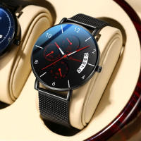 Reloj mecánico automático ultra fino para hombres versión coreana estudiante reloj de cuarzo - details 2
