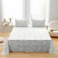 Sábana de Tela Suave de Temporada Toda Diseño Floral Plano 230x230cm Comodidad Tactile sin Funda de Almohada - details 0
