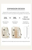 Mochila de Viaje Impermeable con Carga USB Capacidad Grande para Hombres y Mujeres - details 1