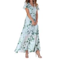 Vestido floral de gasa de las mujeres 2025 nuevo vestido largo primavera y verano impresión falda de gama alta ropa de mujer - details 7