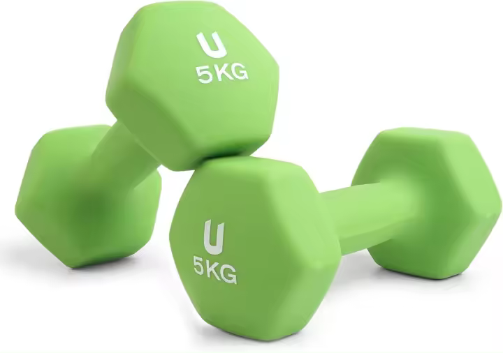 Antideslizantes【Hierro |   Neopreno】de 1 kg a 10 kg - Suaves al Tacto para Hombres y Mujeres, Diseño Ergonómico, Anti-Rodadura, Gimnasio en Casa, Fitness - 1