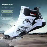 Venta al por mayor Otoño Invierno PU Zapatos de baloncesto de cuero para hombres Zapatos deportivos con cordones estilo coreano Zapatos de hombre transfronterizos de moda - details 4