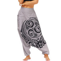 Pantalones harén con parte inferior caída para mujeres y hombres - details 8