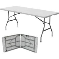 Mesa de jardín para fiestas con caballete plegable de alta resistencia para catering de 6 pies y 1,8 m - details 5
