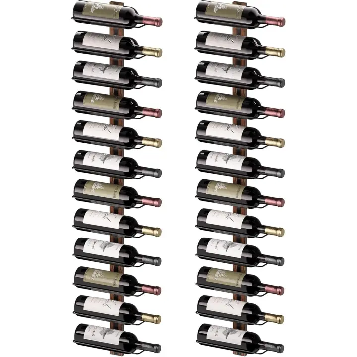 de pared para 24 botellas de vino, para cocina, comedor, bar - 1