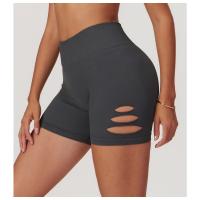 Shorts de yoga de cintura alta sin costuras con efecto levanta glúteos de secado rápido para mujer - details 5