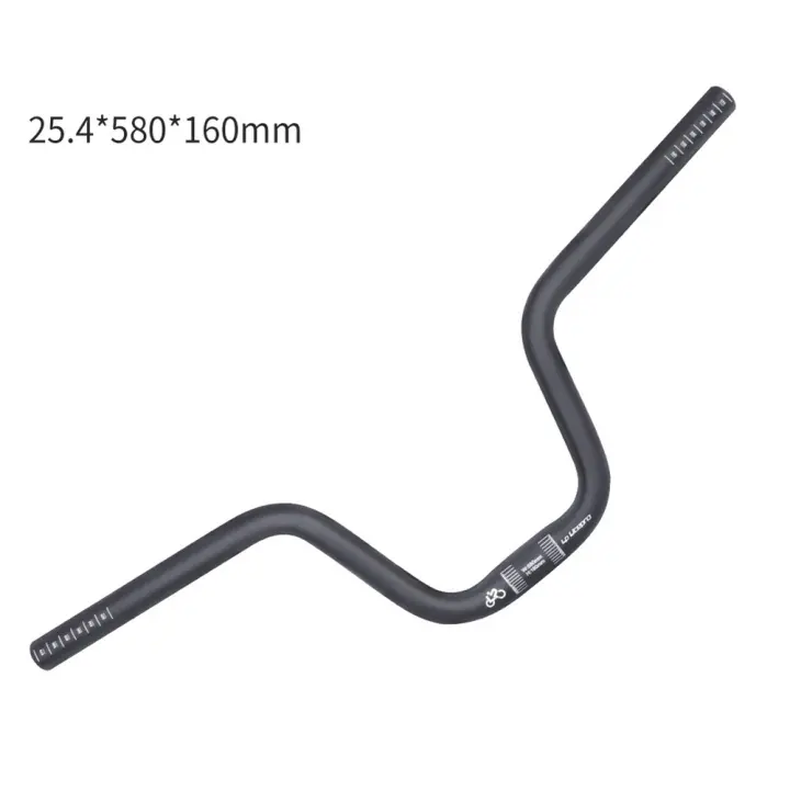 Manillar de Bicicleta LP Litepro en Aleación de Aluminio Forma U Elevada 25.4x580mm - 1