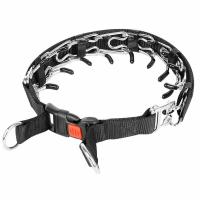 Collar con punta para perro, accesorio estable de acero inoxidable, sin tirones, con cubierta de nailon, para entrenar perros grandes - details 6