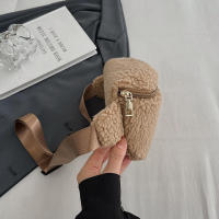 Cintura de felpa de invierno para mujer, bolso de cinturón para teléfono de estilo de diseñador de hombro informal Unisex - details 30