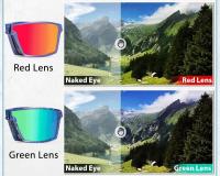 Kapvoe-gafas de sol polarizadas plegables, lentes de ciclismo multicolores portátiles, UV400, ligeras, para correr, senderismo y béisbol - details 4