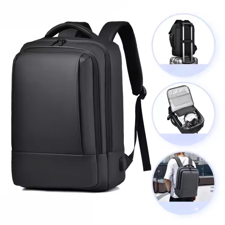 Mochila para hombres mochila de viaje de gran capacidad bolsa de computadora impermeable de 17,3 pulgadas para mujeres - 1