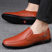 Zapatos de hombre hechos a mano, zapatos de cuero de negocios, mocasines con suela de goma, zapatos informales sin cordones para hombre, zapatos de trabajo y oficina, zapatos de vestir planos negros - details 12