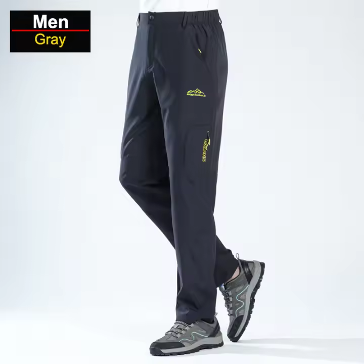 CHRLCK-Pantalones impermeables de secado rápido para hombre, ropa deportiva antiarañazos para acampada, senderismo, escalada, pesca, Verano - 1