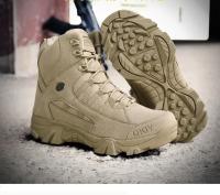 Botas de Combate de Desierto 2024 Zapatos de Trabajo de Cuero para Hiking al Aire Libre - details 1