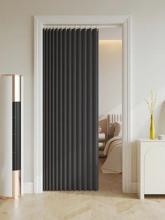 1 cortina plegable de la serie de cortinas para puertas, adecuadas para puertas, tabiques, armarios, zapateros, etc. - 1