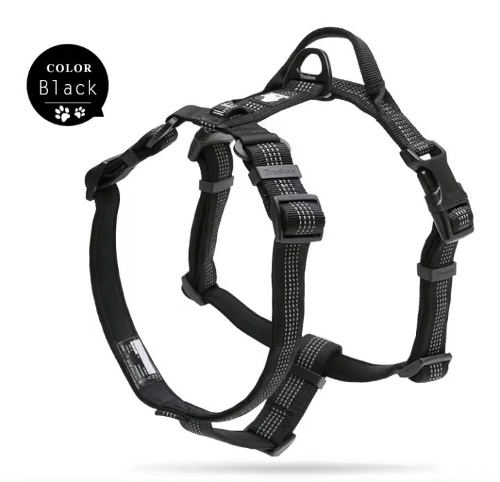 Collar de mascota ajustable Truelove con reflector de nylon y luz LED para caminata y correr TLH6171 Dropshipping Material principal de nylon Tamaño de raza universal para perro o gato - 1