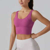 Hmidou-Sujetador deportivo para mujer, ropa interior Sexy de realce para Yoga, correr, gimnasio, Tops de Fitness, camiseta sin mangas de verano - details 8