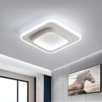 Goeco Lámpara de Techo Cuadrada Moderna Iluminación Nórdica de 21W Lentes LED Montaje Semi-flush - details 7