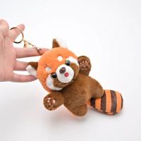 Cute Cartoon Panda Peluche Colgante Pequeño Mapache Muñeca Llavero Muñeca Mapache Mochila Decoración Regalo - details 0