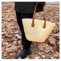 Bolso de Paja Grande Capacidad Estilo Nuevo para 2025 Bolso de Playa Tejido para Mujer - details 13