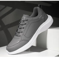 Zapatillas de deporte de cuero de alta calidad para hombre, zapatos informales impermeables, zapatillas ligeras para correr al aire libre, Tenis deportivos, zapatos planos masculinos - details 27