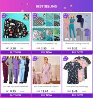Conjunto de limpieza de farmacéutico, estomatología hospitalaria, odontología, médico, trabajo, enfermería, uniforme médico, moda con cuello en V de verano, - details 0