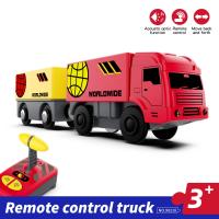 Juguetes de coches de aleación slot magnéticos Juego de vías de tren eléctrico Apto para todos los accesorios de vías de tren de madera Regalos para niños - details 0