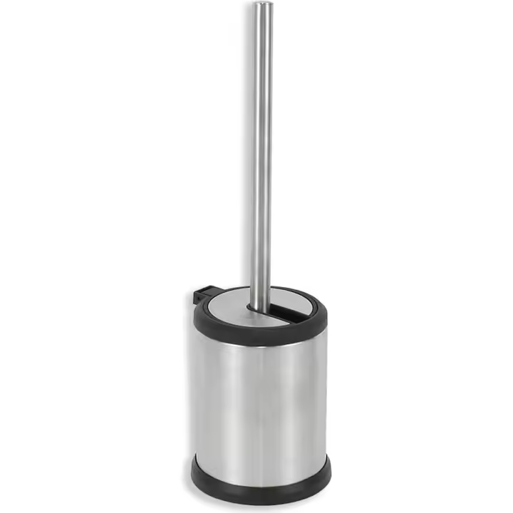 Confortime - Escobillero WC Inoxidable Automático - Cerdas Duraderas, Mango Ergonómico y Soporte Higiénico - 1