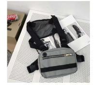 Bolsa frontal para senderismo al aire libre, paquete de utilidad, bolsa táctica de hombro multifuncional para aparejo de pecho con correa ajustable - details 3