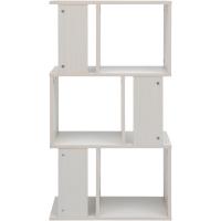 Estantería decorativa/estantes flotantes/Estantería de madera/Estantería con 4 estantes, oficina,modular, sala de estar, biblioteca - Display Shelf SRK-W3 - Marrón ceniza - details 33