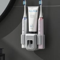 Soporte para cepillo de dientes eléctrico, organizador de pared de doble orificio, soporte para cepillo de dientes, accesorios de baño - details 1