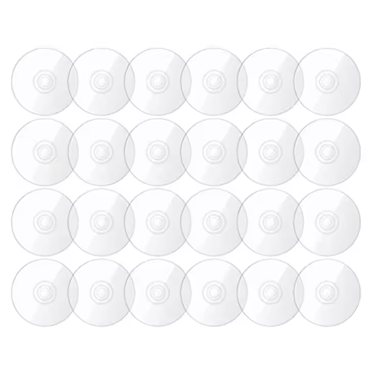 CDs transparentes para pintar en blanco para decoración, Cd de pared para decoración de habitación, manualidades, 50 piezas - 1
