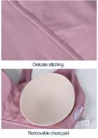 Sujetador deportivo de nailon S-XL para mujer, Bralette, ropa interior transpirable, Leggings deportivos, Top Sexy, 10 colores - details 12