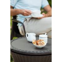 Mesa Nevera para Exterior y Jardín, Ratán, Color Crema, Capacidad 30 L, 45 latas - details 9