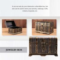 Cofre del tesoro pirata Cofre del tesoro decorativo Caja de joyería de recuerdo Cajas del tesoro de juguete de plástico Decoración de fiesta Bronce de gran tamaño - details 2