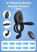 Leten-vibrador de pareja con anillo de Control remoto de doble Motor, juguetes sexys para adultos para hombres, anillo para retrasar la eyaculación - details 2