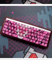 Alleron keycap polvo dragón lado grabado luz altura original pbt sublimación térmica de cinco lados adecuada para todos los teclados de eje magnético (teclado no incluido) - details 9