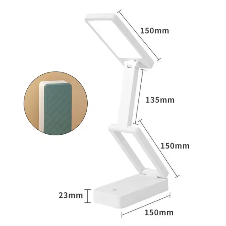 Lámpara de escritorio LED plegable, batería recargable, Protector ocular específico, lámpara de mesa portátil de gran capacidad, luces nocturnas LED - 1