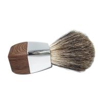 Hot Sale Wet Shaving Soap Lather Brush Pure Badger Hair with Wood Grain Zinc Alloy Handle Men's Personal Care Tool - details 4