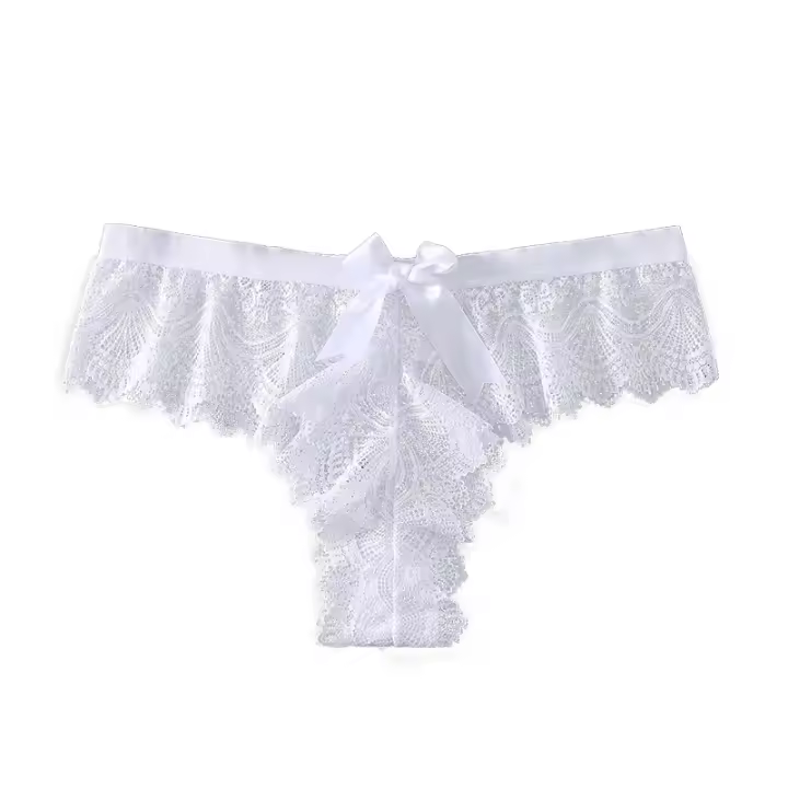 Bragas de Encaje Sexy para Mujer, Ropa Interior Bonita con Espalda en T, Señora, Sujetador de Talla pequeña para Navidad Especial - 1