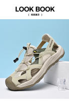 Sandalias de piel de vaca informales de gran tamaño, zapatos de playa de verano para hombres, sandalias deportivas al aire libre, sandalias de montañismo, zapatos creek - details 13