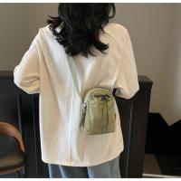 Bolso cruzado ligero para mujer, bolsa para botella de agua con cordón ajustable, estilo coreano, Color sólido, bolso pequeño para teléfono móvil, viaje - details 12