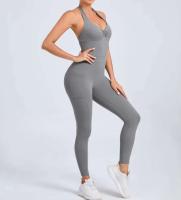 Monos de Yoga sin Costuras Ropa Deportiva Ajustada para Mujeres Leggings de Gimnasio con Bolsillo sin Espalda - details 20
